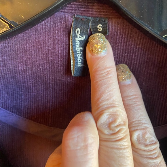 Juniors fun utility/corduroy Jacket in Rich Purple in small - Picture 4 of 4